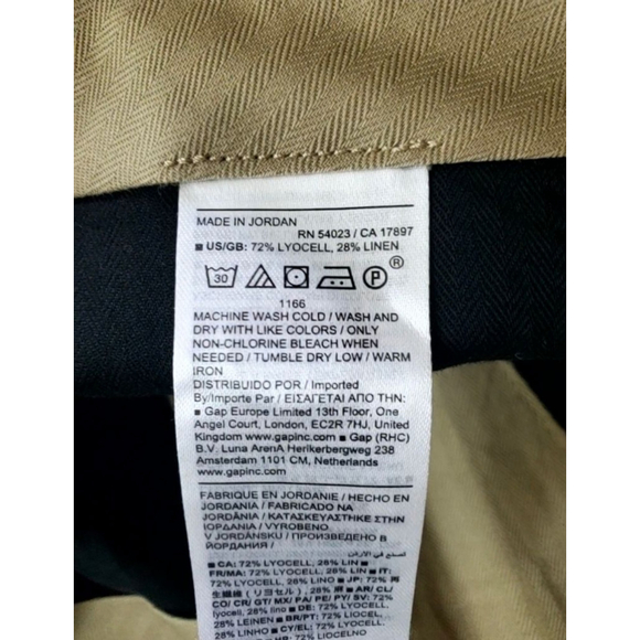 Men's Banana Republic Linen Lyocell Pleated Cropped Pants Size 36 NWT RT$130 - Picture 9 of 12